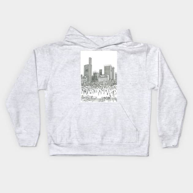 Central Park in NY Kids Hoodie by valery in the gallery